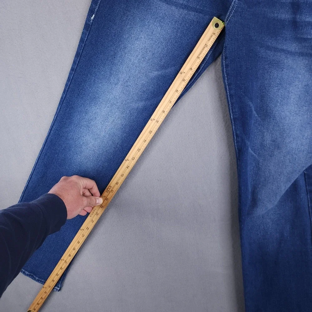 True Religion Ricky Straight Jeans Mens‎ 32x34 Blue Flap Pocket Y2K Streetwear